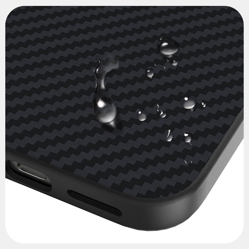HuHa Protective Cover For Google Pixel 9 Pro XL ABEEL C Carbon Fiber Series 6D Micro Relief MagSafe Phone Case(Black) - Image 3
