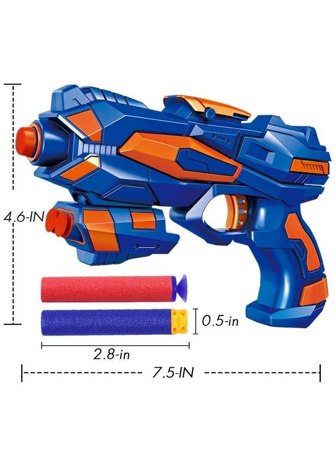POKONBOY - 6 Pack Blaster Toys Guns For Boys Fit For Nerf Bullets Toy Guns With 120 Pcs Refill Foam Darts For Boys Girls Birthday Gifts Party Favors Hand Gun Toys For 6+ Year Old Kids - Image 1