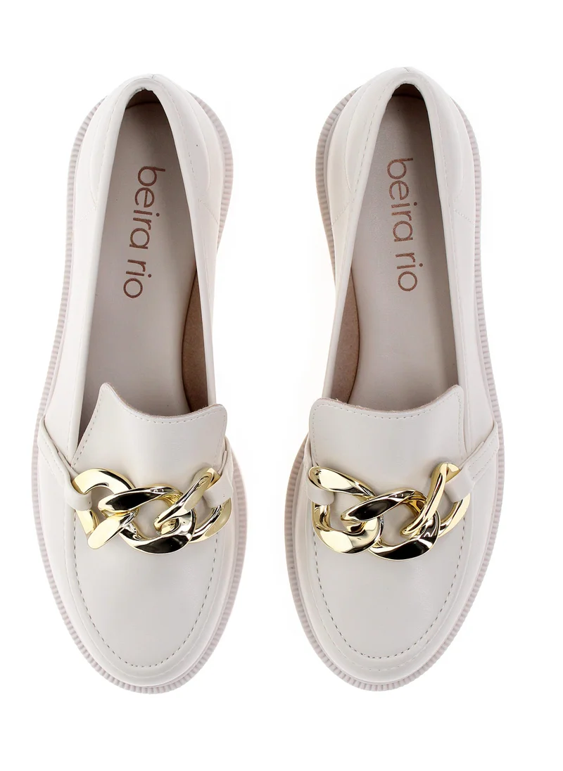 Beira Rio Off-White Ladies Casual Slip-On Shoes – Lightweight & Comfortable Everyday Footwear for Women | Best Price UAE