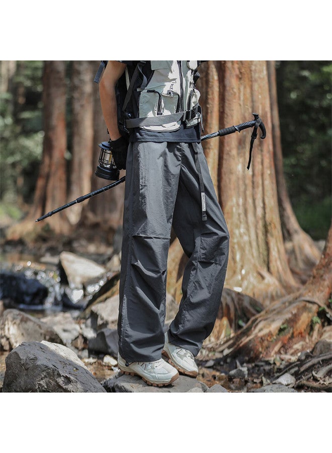 Foss Phil Outdoor Workwear Tactical Pants For Men, Autumn And Winter Versatile Waterproof Paratrooper Straight-leg Casual Trousers, 8361 Dark Gray 2XL - Image 4