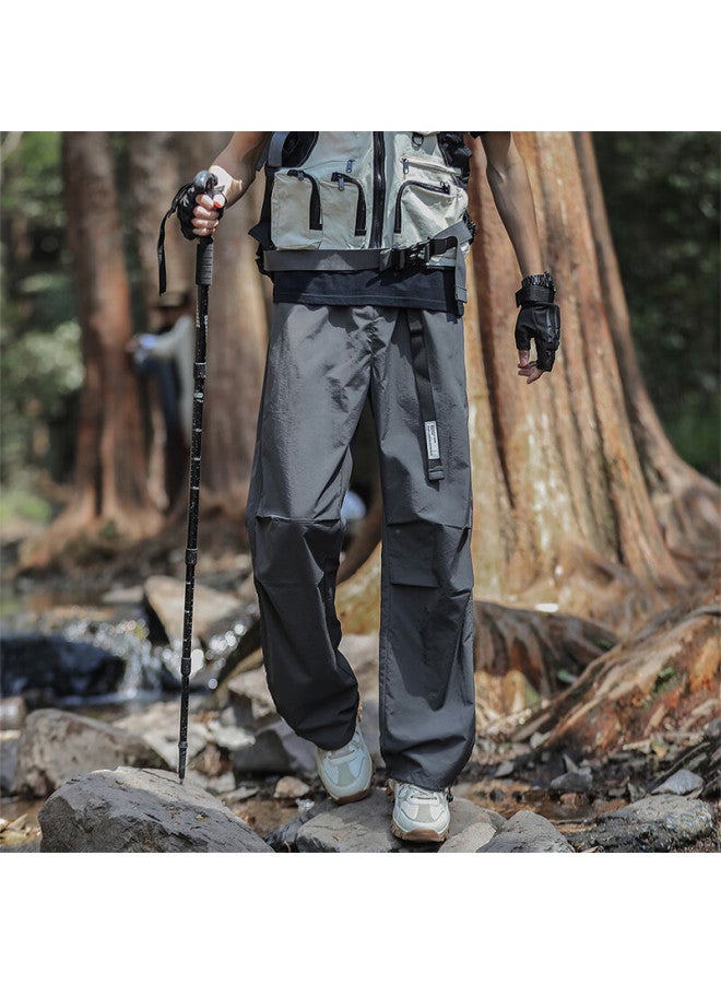 Foss Phil Outdoor Workwear Tactical Pants For Men, Autumn And Winter Versatile Waterproof Paratrooper Straight-leg Casual Trousers, 8361 Dark Gray 2XL - Image 1