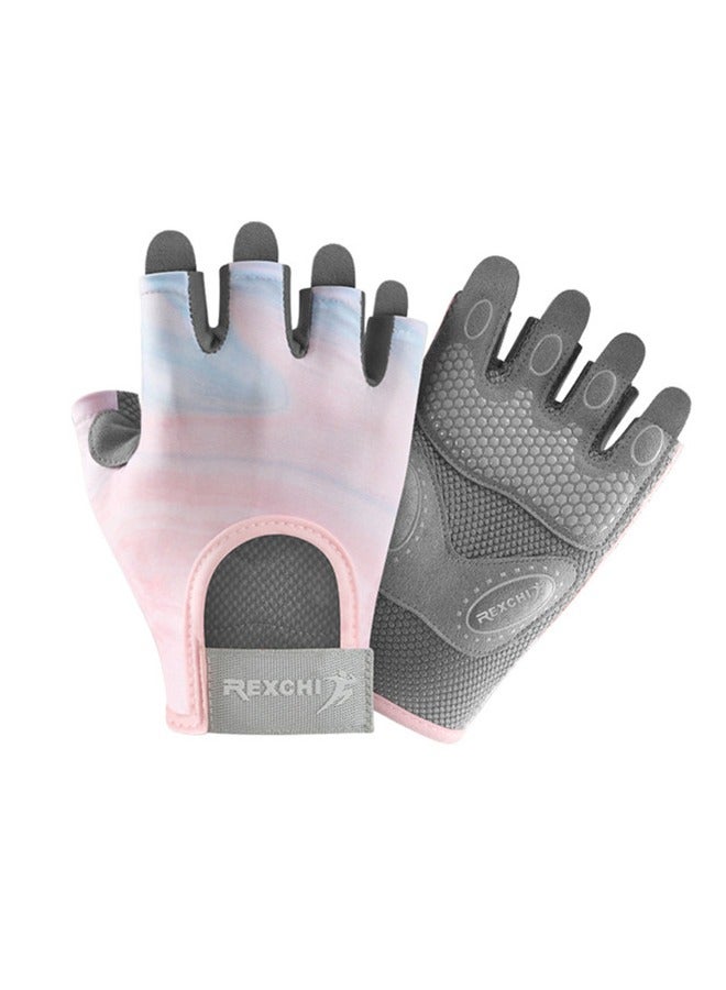NIBEMINENT Workout Gloves for Women, Fingerless Weight Lifting Gloves for Exercise, Lightweight Breathable Gym Gloves for Weightlifting, Fitness, Training, Climbing, Cycling and Rowing  - Image 1