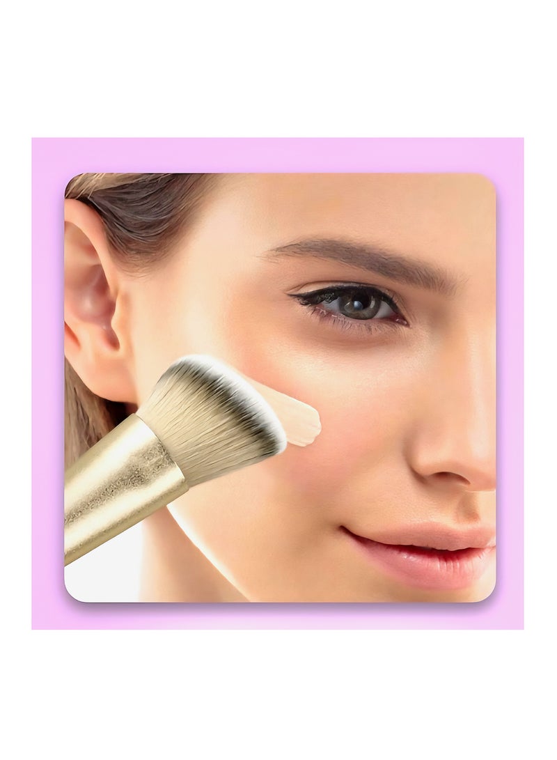 Generic Oyesi Angled Cream Brush – For Cream Foundation & Blush Application  - Image 3