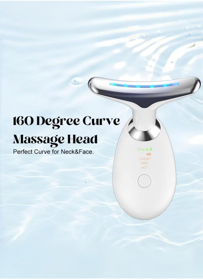 HEROCKX - Face and Neck Massager 7 Color Light Based Facial and Neck Massager Multifunctional Facial Skin Care Tools Wrinkle Removal Device for Face and Neck Facial Skin Care Massage - Image 1