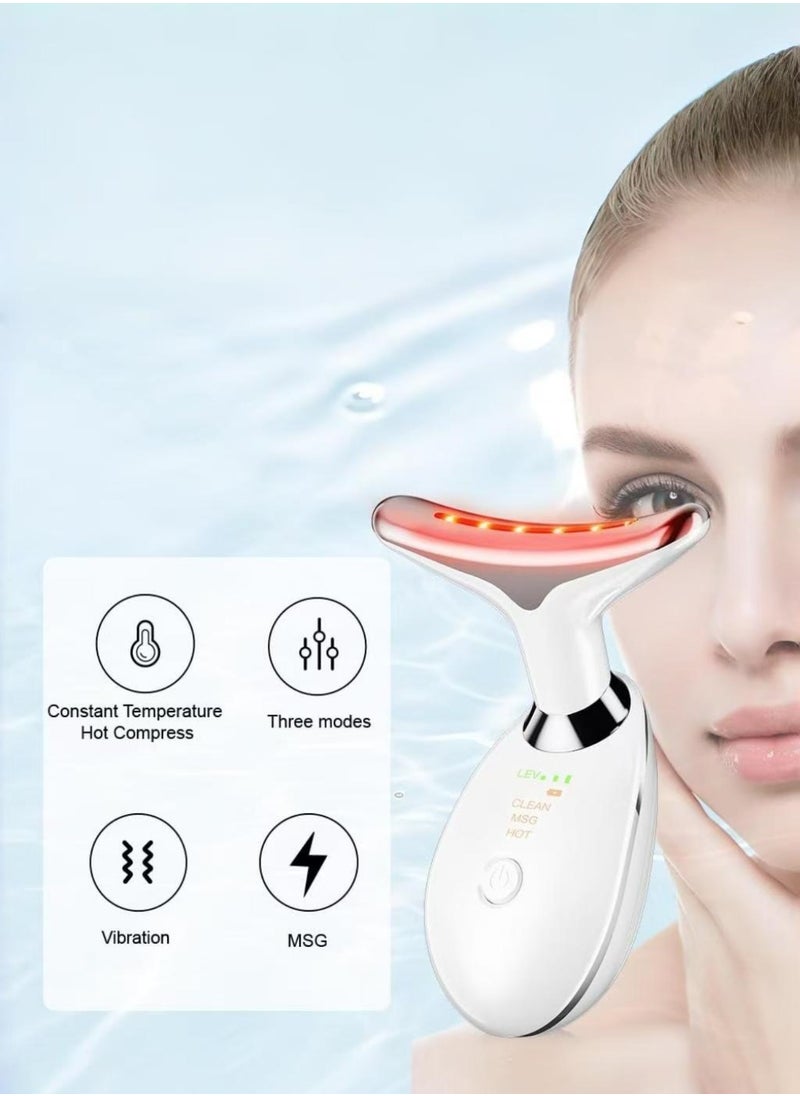 HEROCKX - Face and Neck Massager 7 Color Light Based Facial and Neck Massager Multifunctional Facial Skin Care Tools Wrinkle Removal Device for Face and Neck Facial Skin Care Massage - Image 1