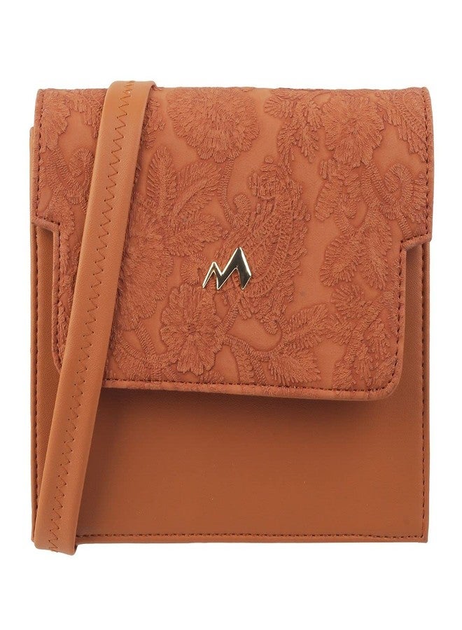 Metro Womens Suede Tan Flap Over Sling (One Size) - Image 1