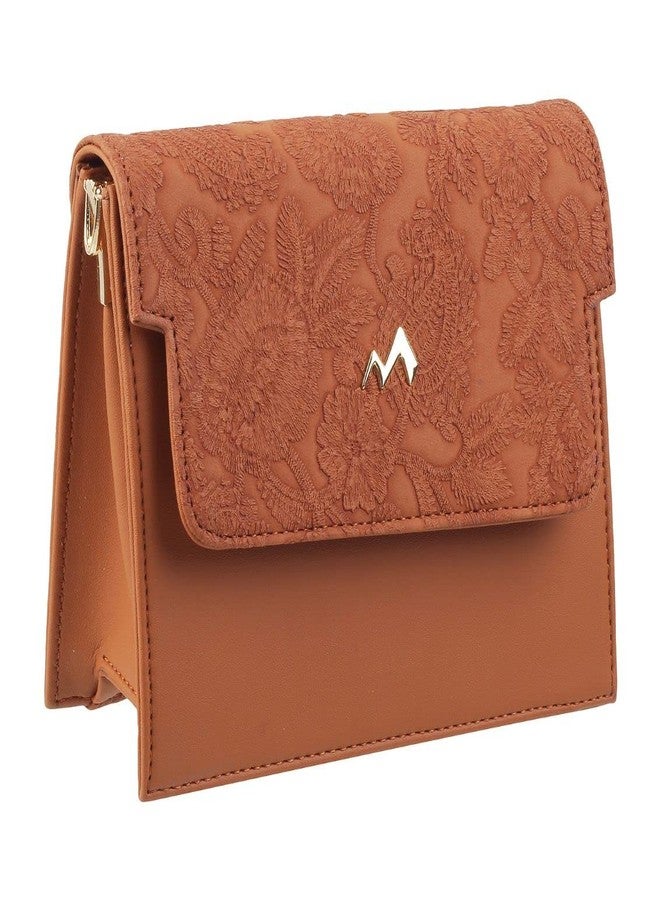 Metro Womens Suede Tan Flap Over Sling (One Size) - Image 5