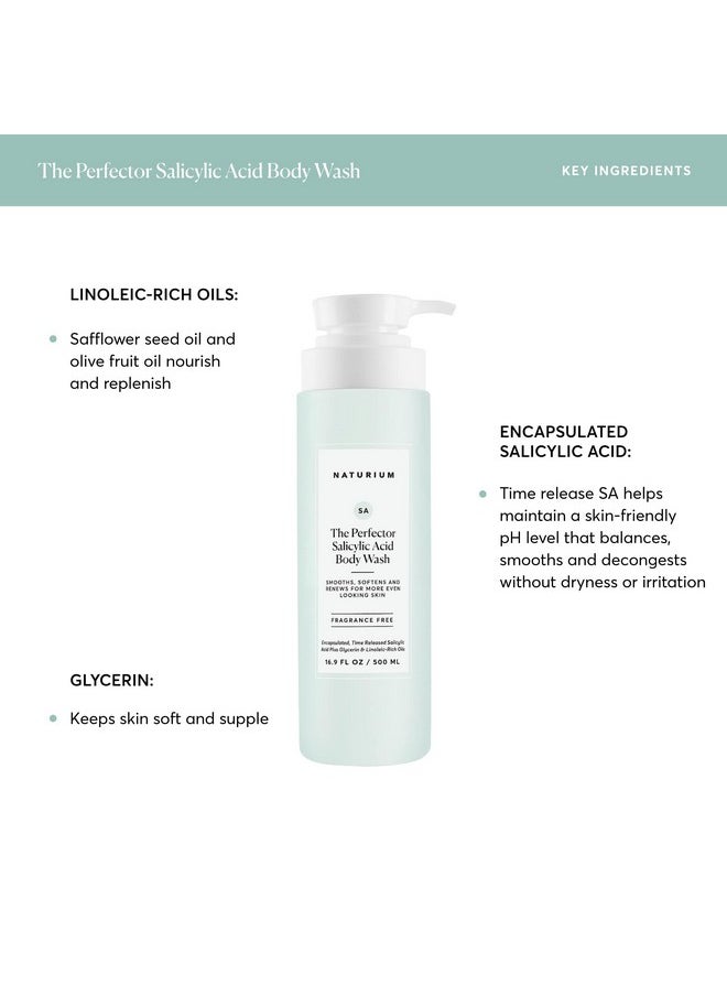 NATURIUM Naturium The Perfector Salicylic Acid Body Wash, Gentle & Smoothing Cleanser, 16.9 oz  - Image 3