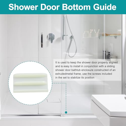 VYH M6219 Sliding Shower Door Bottom Track (Top-Hung Shower Door Track), Suitable for 7/16-inch Thick Glass, 1/2-inch Channels, Glass Shower Door Plastic Track M6219 (1 Pack) - Image 3