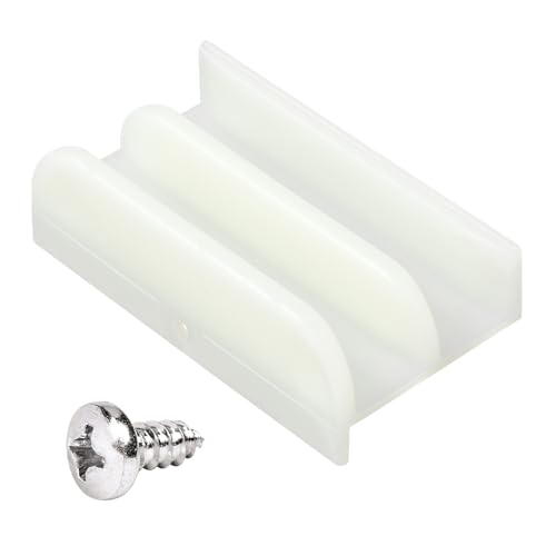 VYH M6219 Sliding Shower Door Bottom Track (Top-Hung Shower Door Track), Suitable for 7/16-inch Thick Glass, 1/2-inch Channels, Glass Shower Door Plastic Track M6219 (1 Pack) - Image 1