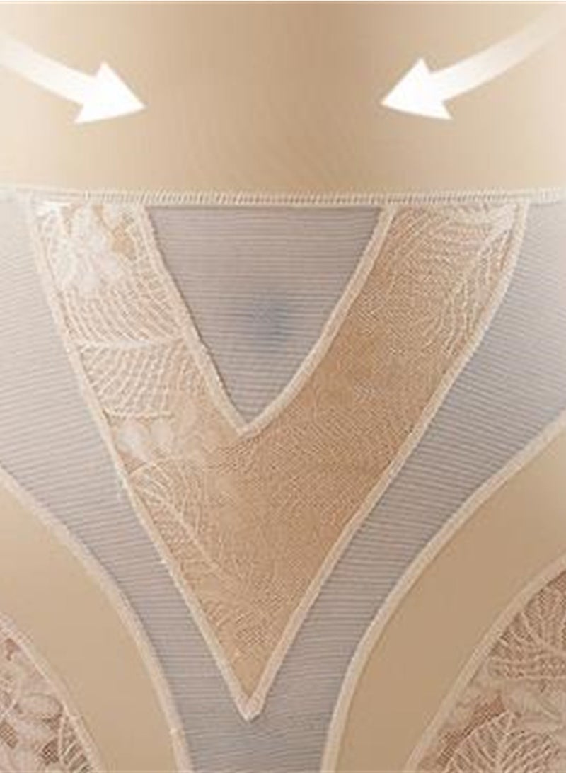 High Waist Seamless Thin Lace Belly Control Pants Postpartum Waist Shaping Shapewear  - Image 3