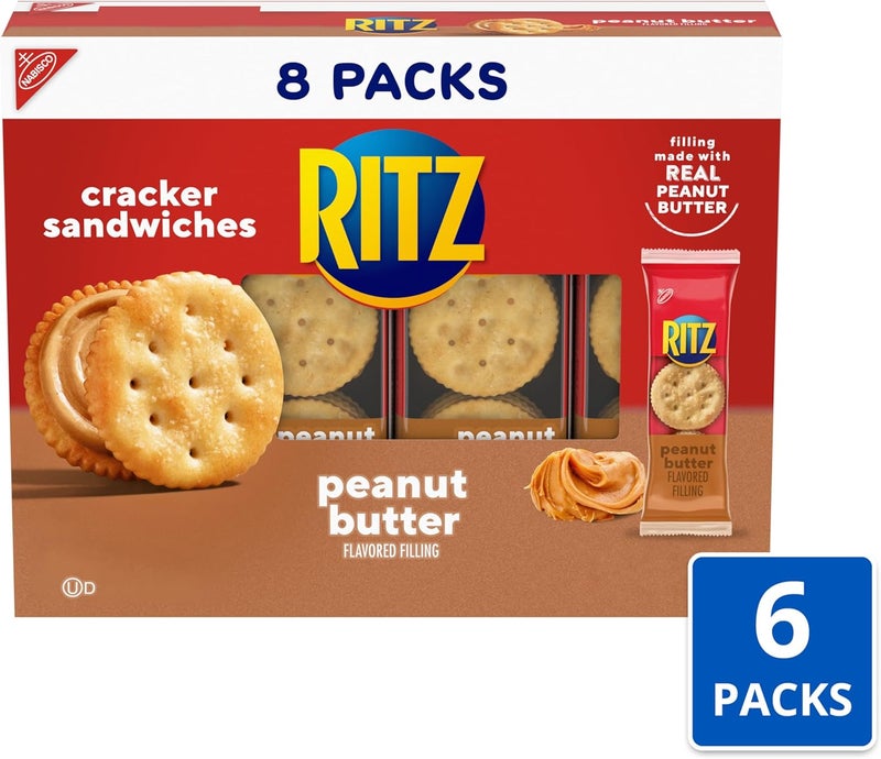 RITZ Peanut Butter Sandwich Crackers - 48 Snack Packs - Image 4
