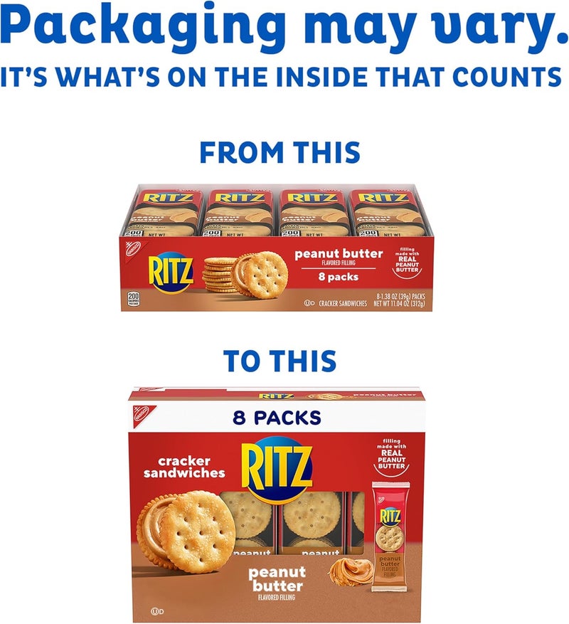 RITZ Peanut Butter Sandwich Crackers - 48 Snack Packs - Image 5