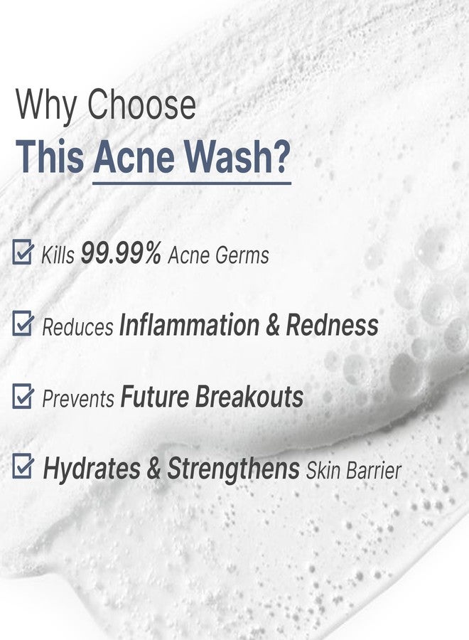 WILD OAK WildOak 2.5% Benzoyl Peroxide Acne Face Body Wash | 300ml | Kills 99.99% Acne Germs | Fights Severe Bacne | Unclogs Pores & Prevents Breakouts | Scientifically Proven Non-Drying Formula - Image 3