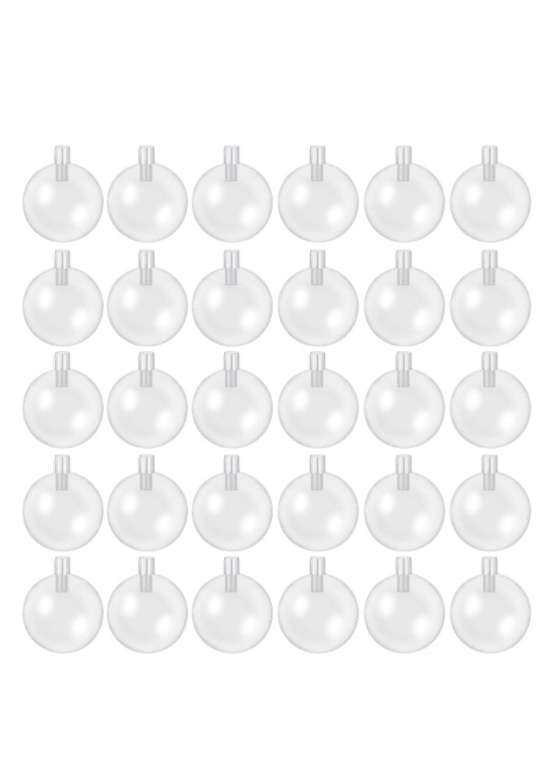 SOLARAE 30 Pcs Durable Squeak Toy Replacements - Clear, Round, Squeakers Dog Squeakers Replacement Dog Baby Toy Noise Maker Insert Replacement for Dogs and DIY Toy Repairs (50mm/1.97in) - Image 1