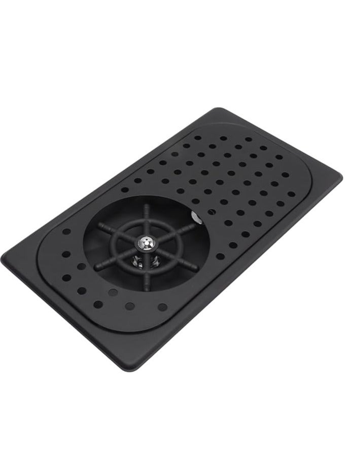 Pitcher RINSER with Side Sprays Drain and Drip Tray for Barista Coffee Bar Glass Cup Cleaner Milk Tea Washer Stainless Steel Kitchen Sink 17x32cm Compatible Replacement Part Espresso Machine - Image 1