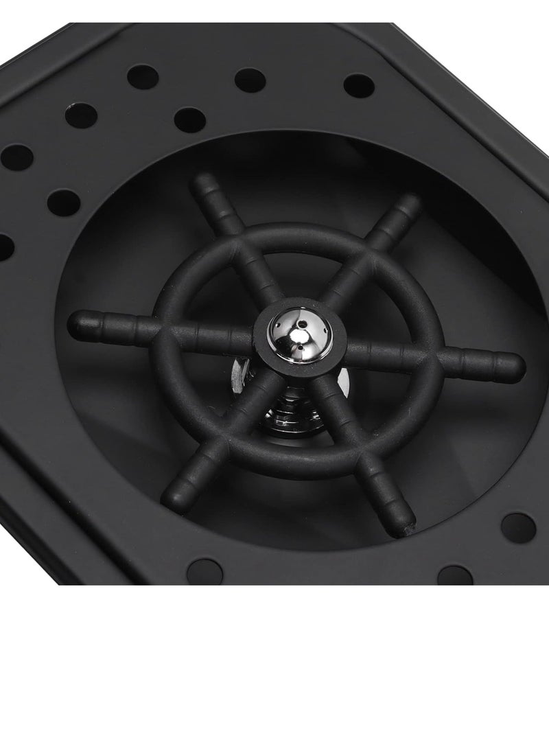 Pitcher RINSER with Side Sprays Drain and Drip Tray for Barista Coffee Bar Glass Cup Cleaner Milk Tea Washer Stainless Steel Kitchen Sink 17x32cm Compatible Replacement Part Espresso Machine - Image 3