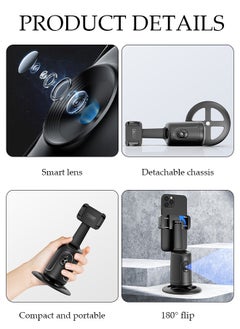 Auto Face Tracking Tripod, 360°Rotation Auto Tracking Phone Holder Body Track Camera Mount with Remote, No App, Gesture Control, Moving Tripod for Vlog Live Streaming Video Recording Tiktok - pzsku/Z6BC00B2E98FCAF864E92Z/45/_/1716860272/69c28465-7d3a-4194-9aac-fd56018bd7d6