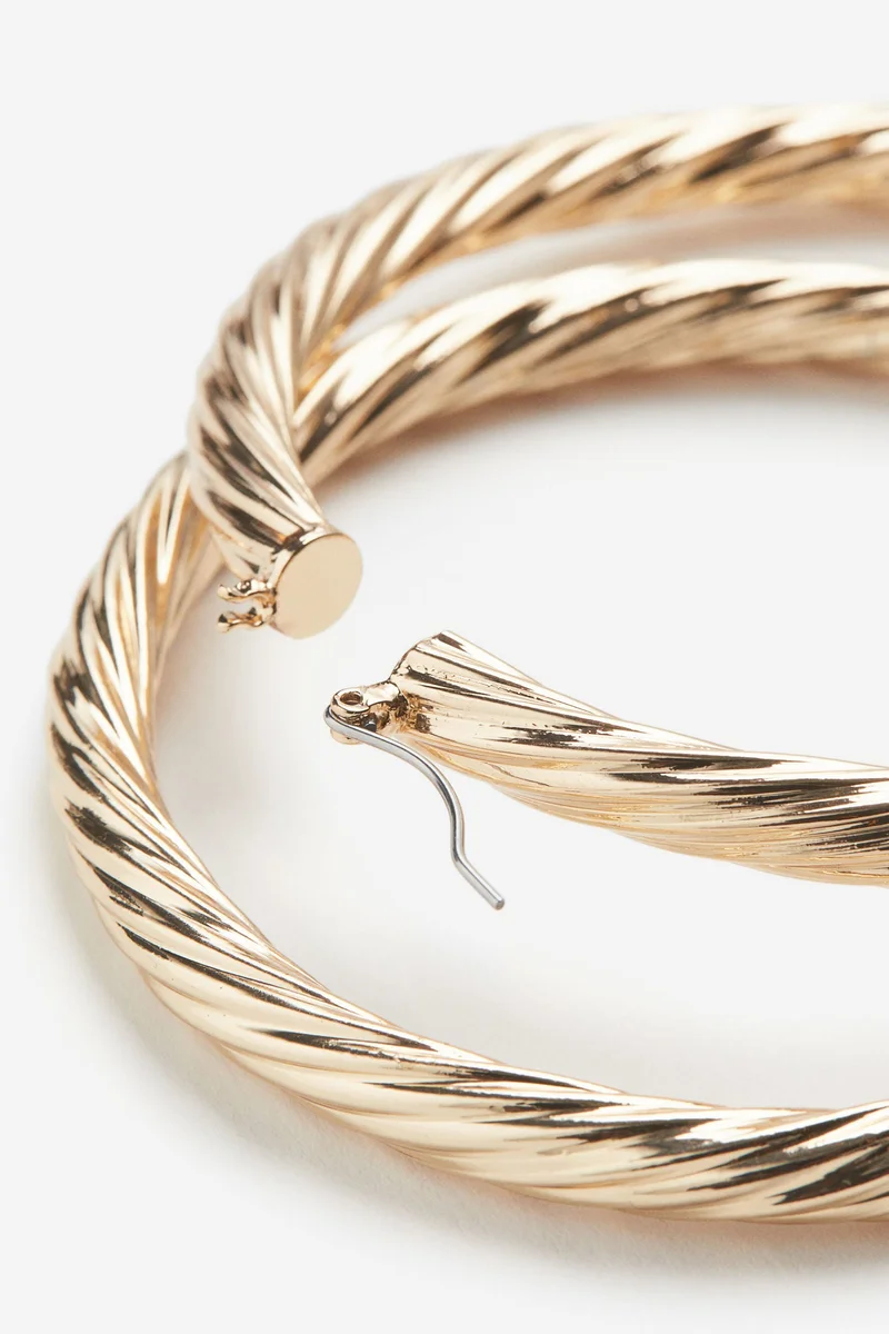 H&M Twisted hoop earrings