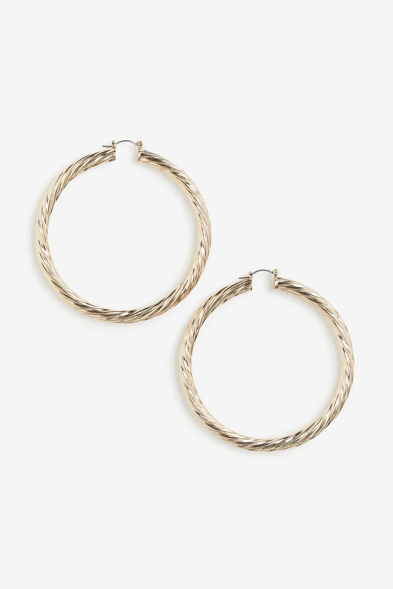 H&M Twisted hoop earrings