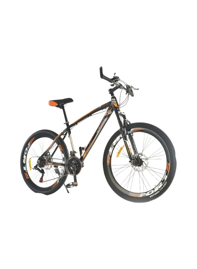 Rally Metallic Bicycle With Disc Brakes Size 24