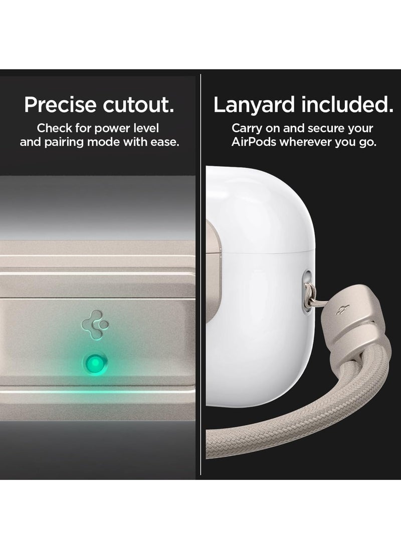 Lock Fit M for AirPods Pro 2 / Airpods Pro Secure Locking Device & Lanyard Strap with EZ Fit Install Kit [Charging Case NOT included] - Starlight