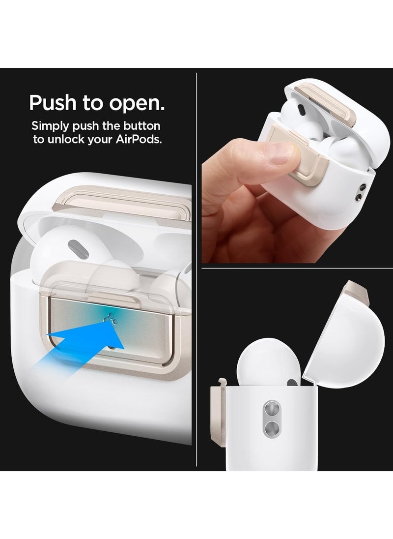 Lock Fit M for AirPods Pro 2 / Airpods Pro Secure Locking Device & Lanyard Strap with EZ Fit Install Kit [Charging Case NOT included] - Starlight