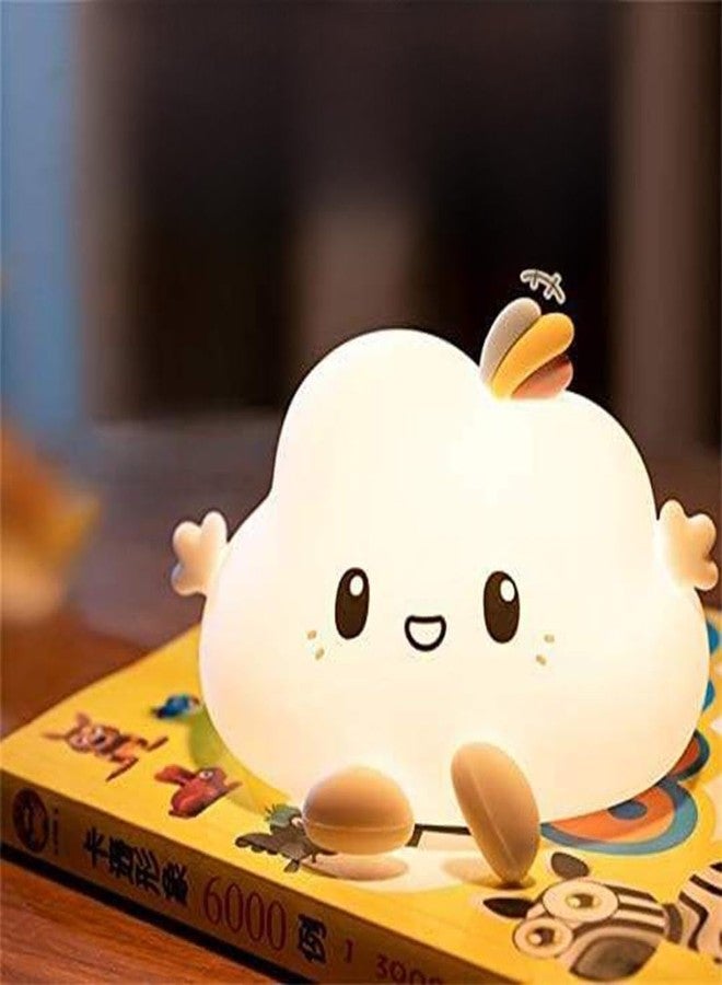 fizzytech Cloud Night Light for Kids | Silicone LED Lamp with 7 Color Changing, Touch Control, USB Rechargeable Bedside Lamp for Bedroom Decor, Nursery Light & Gift for Babies & Toddlers - Image 1