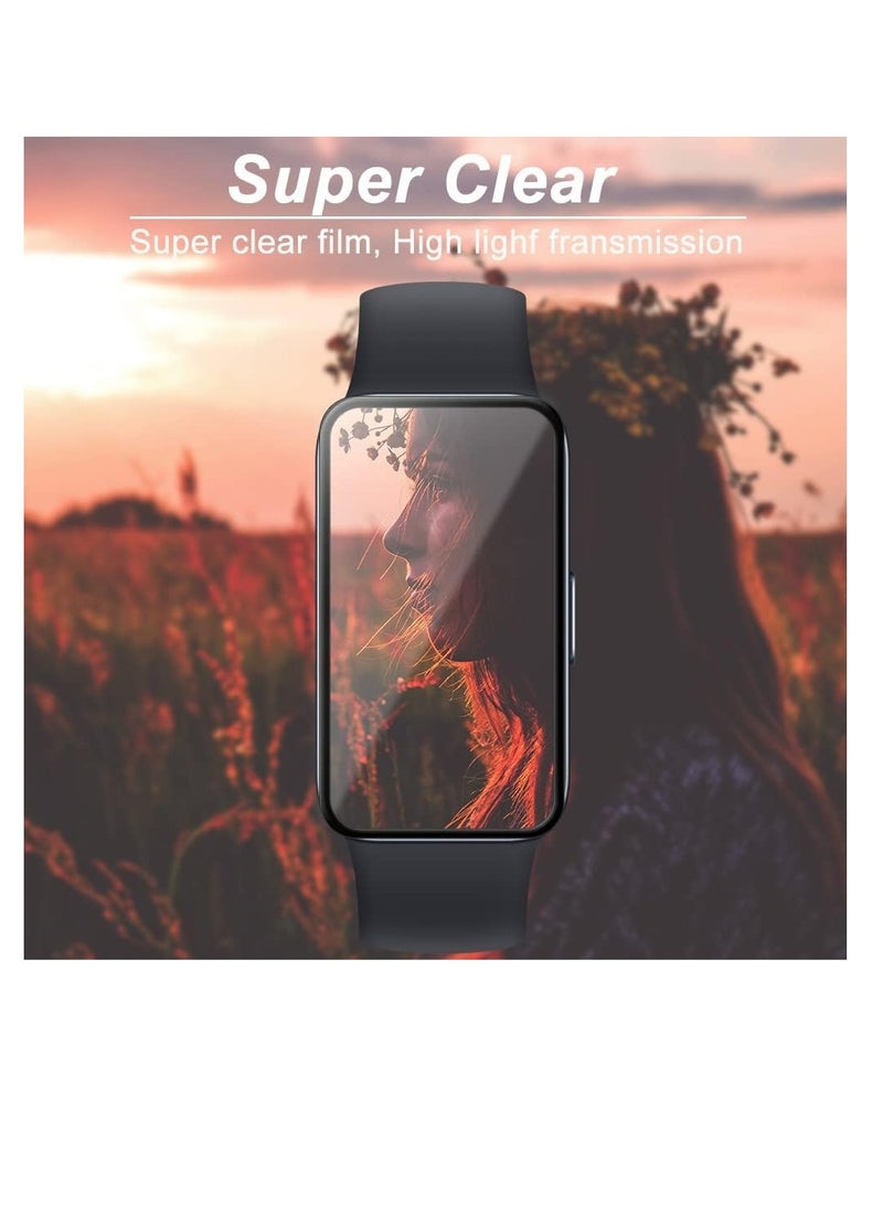 Screen Protector For Huawei Band 8/Huawei Band 9, 3D Curved Soft Edge Protective Film [Anti-Scratch] [Bubble Free] [Ultra Shatterproof] [High Sensitive] (Not Glass) - Image 2