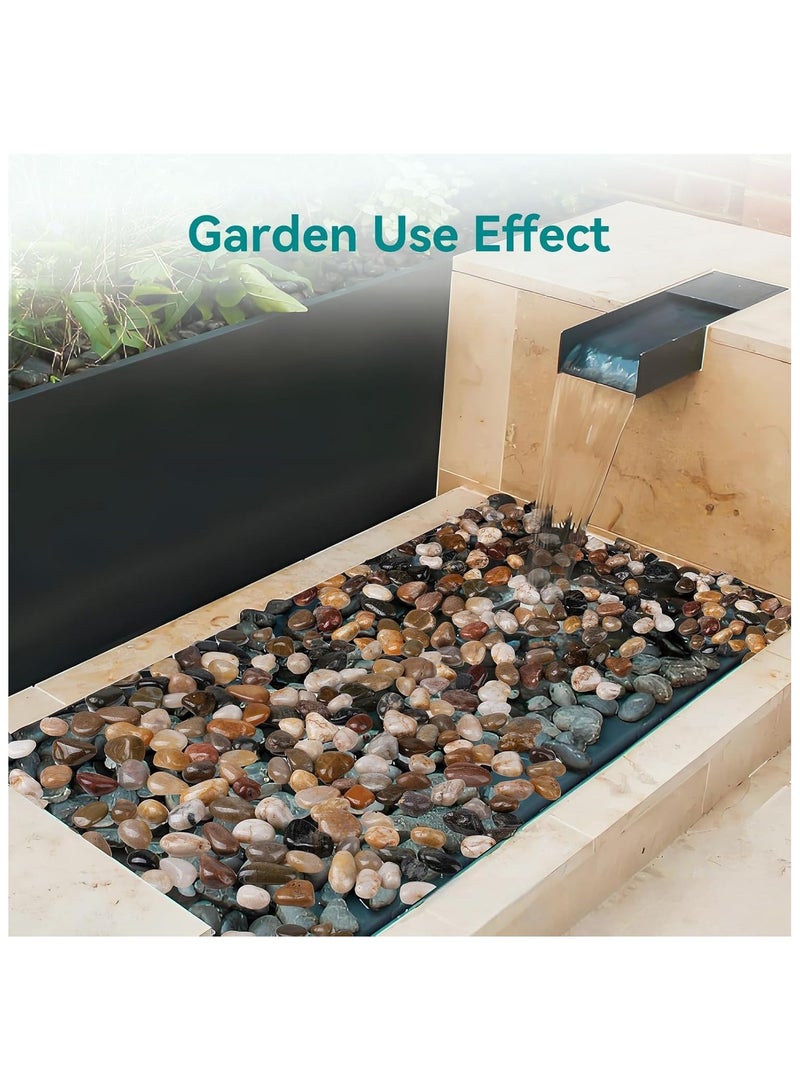Home zone 15 lbs (6.8 KG) River Rocks 1-1 1/2 inch Plant Rocks for Pots Indoor Decorative Garden Rocks Outdoor Landscaping Polished Natural Stone for Walkways Yard Vases Crafts  - Image 4