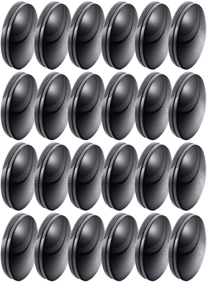 Jetec Magnetic Curtain Weights, Plastic Covered Heavy Duty No Sew Shower Curtain Magnets, Avoid Blowing Around, Work for Drapery, Tablecloth, Flag, Outdoor Liner(Black,24 Sets) - Image 1