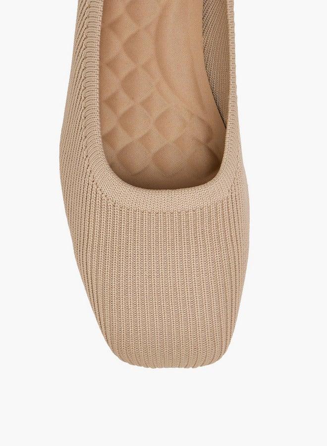 Celeste Women's Textured Slip-On Wedge Heel Shoes - Image 4