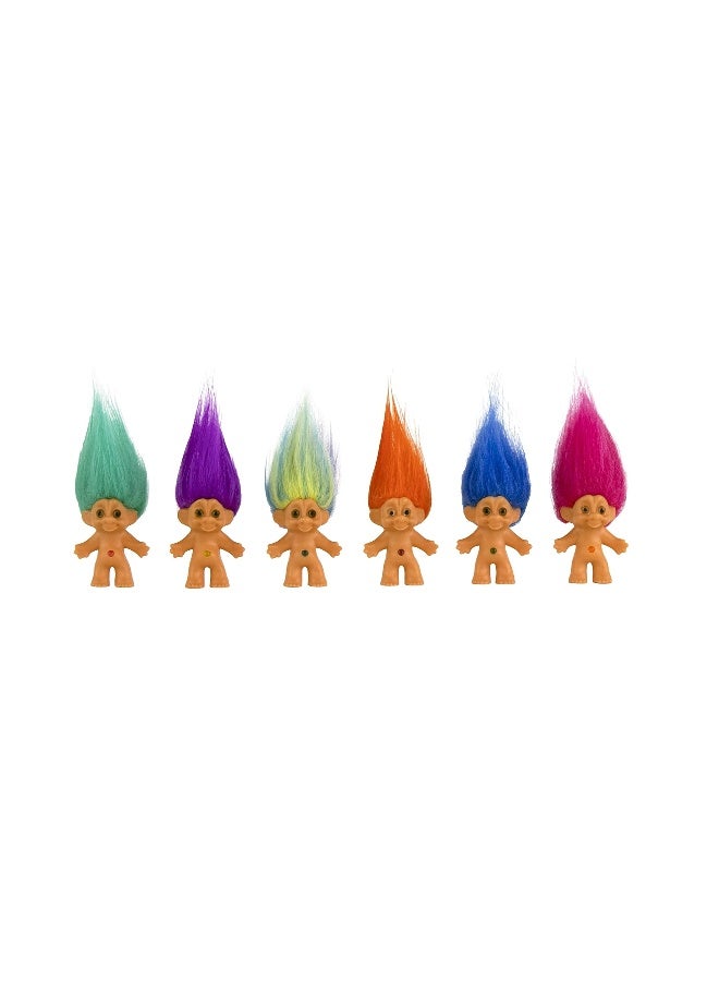 Worlds Smallest World's Smallest Good Luck Trolls. Mini 1 inch Tall Toy Action Figure with an Extra 1.5 inches of Hair! Six Adorable Good Luck Trolls to Collect! Each Sold Seperately, Style Selected at Random - Image 4