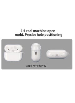 Generic AirPods Pro 2 Bluetooth Headset Transparent Protective Cover  - Image 2