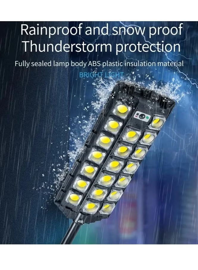 W7101A-7 Three Rows Street Lamp Solar Powered Induction Garden Light - Image 3