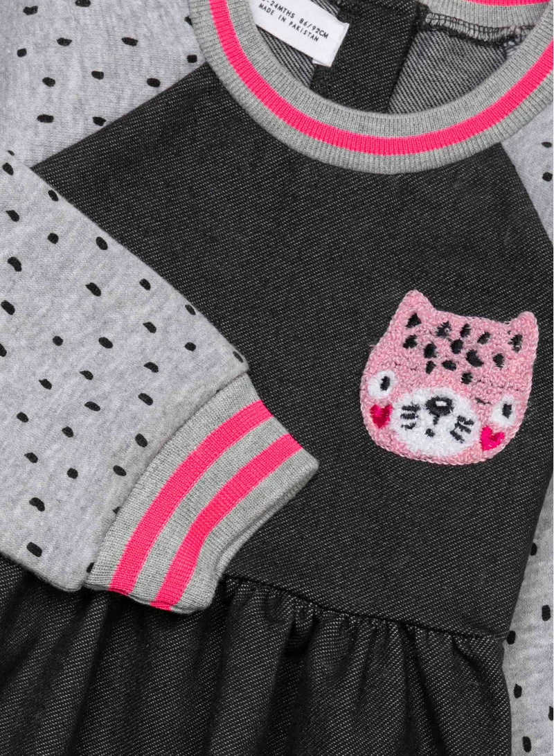 MINOTI Kitty Appliqué Dress