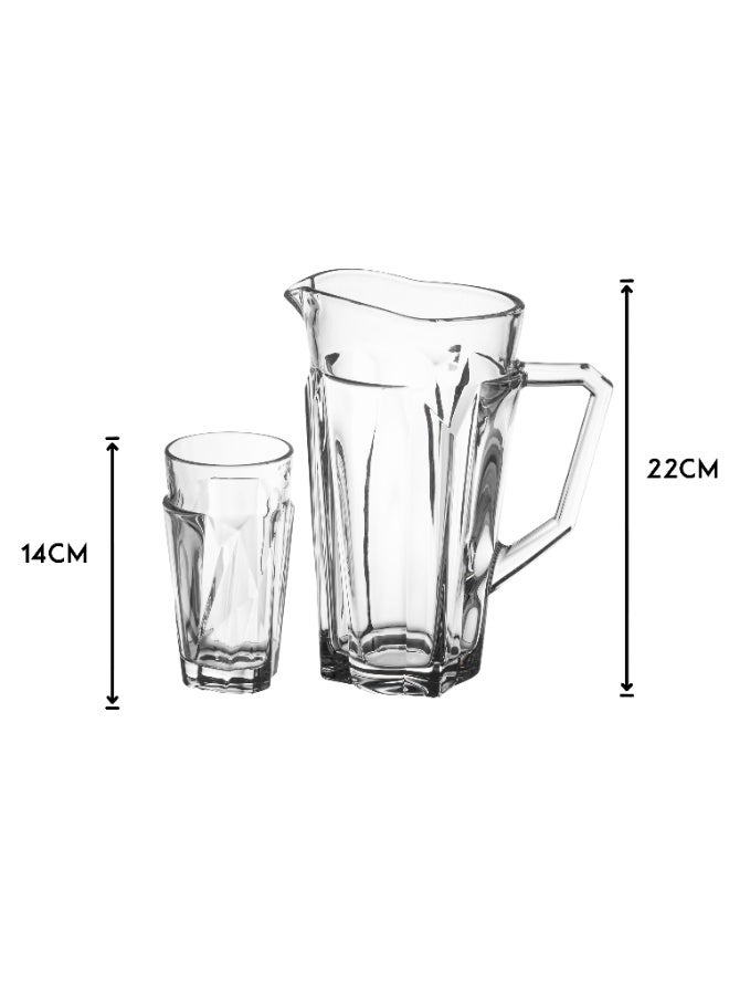 7 Pieces A Set Of Glass Jars And Cups