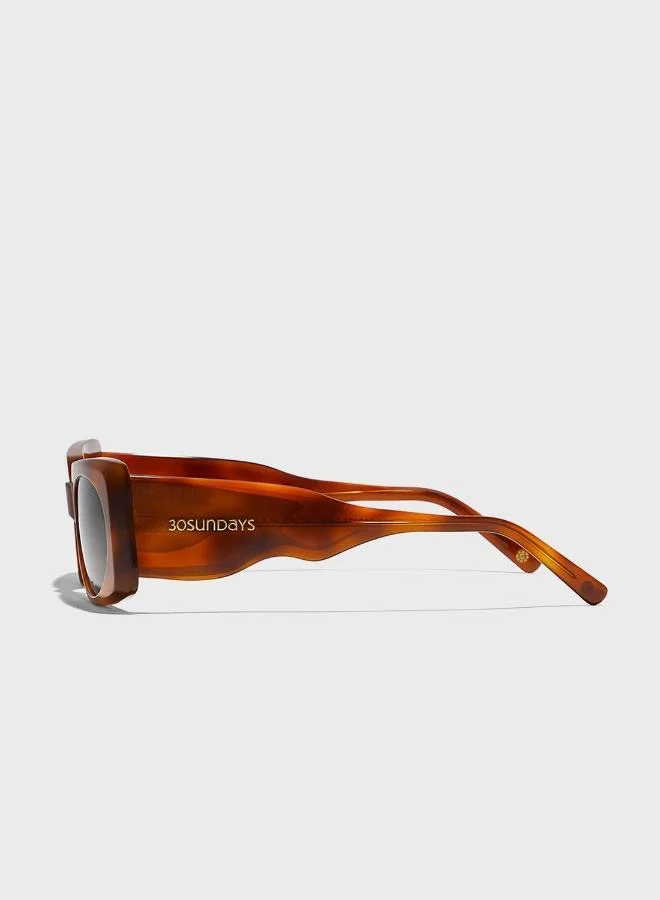 30Sundays Piper Rectangular Sunglasses