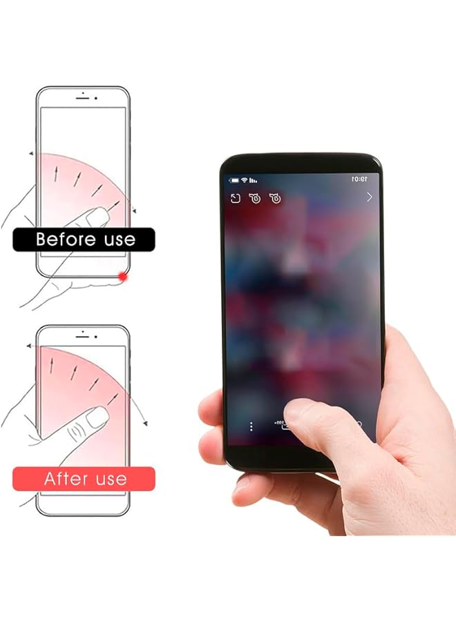 Green Tiger 10Pcs Cell Phone Ring Holder, Mobile Phone Finger Ring Stand Holder Hooks, Finger Grip Ring, Love Heart-shaped Square Buckle Mobile Phone Case Charms Clasp Accessories - Image 5