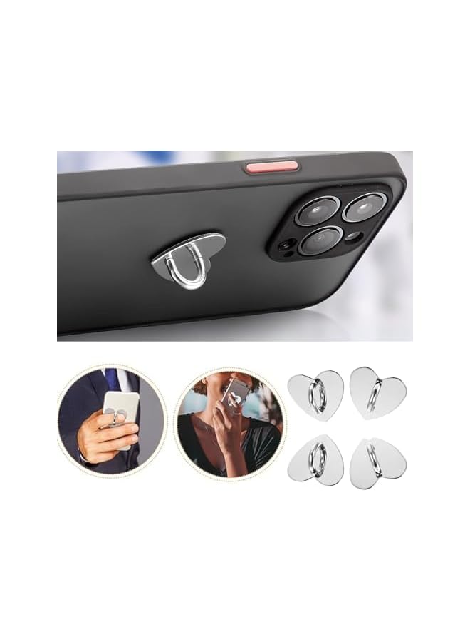 Green Tiger 10Pcs Cell Phone Ring Holder, Mobile Phone Finger Ring Stand Holder Hooks, Finger Grip Ring, Love Heart-shaped Square Buckle Mobile Phone Case Charms Clasp Accessories - Image 4