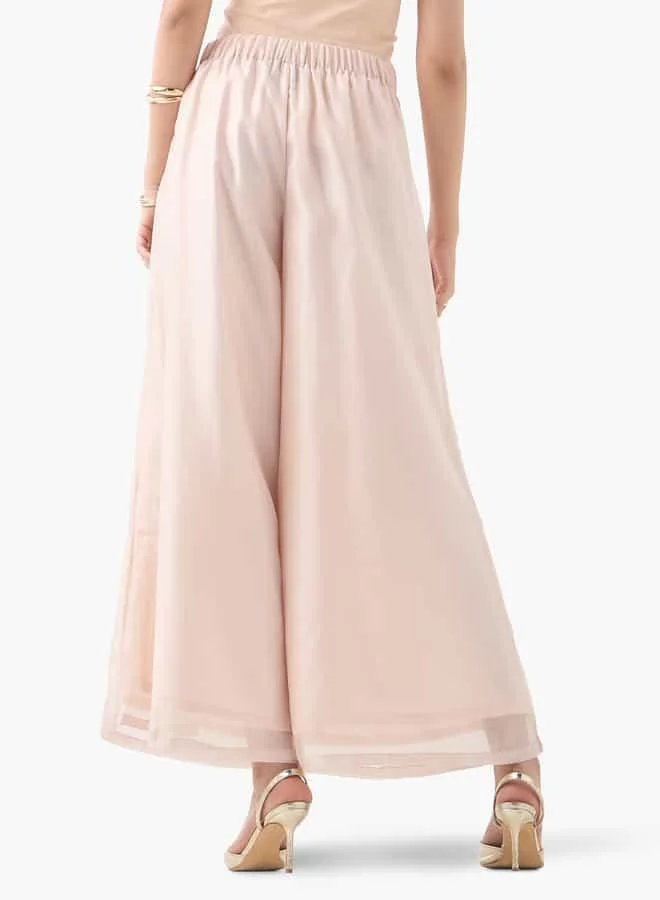 Iconic Waist Elasticated Pallazo For Female