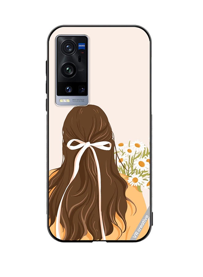 VR CREATIVE Protective Case Cover For Vivo X60 Pro Plus Girl Design Multicolour - Image 1