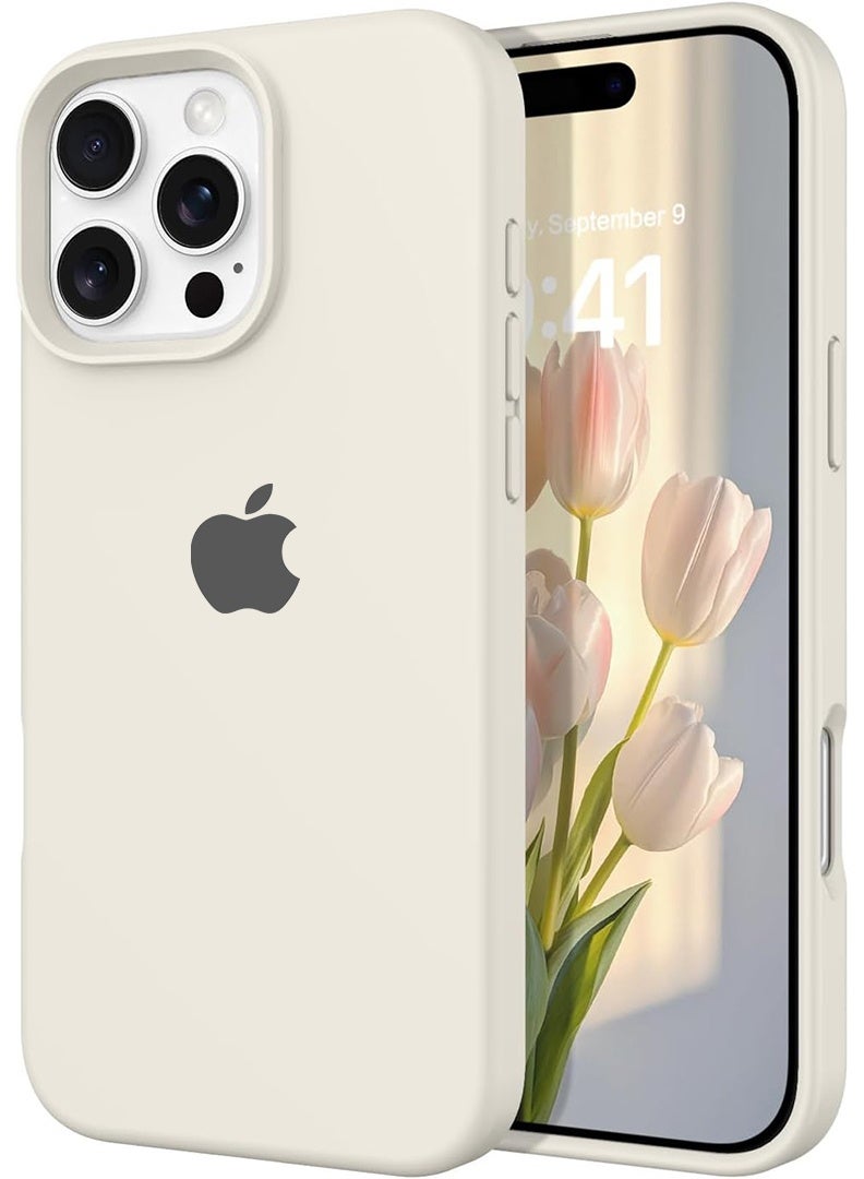 Case Up Apple iPhone 16 Pro Max 2024 Premium Soft Liquid Silicone Case Cover - Grey - Image 1