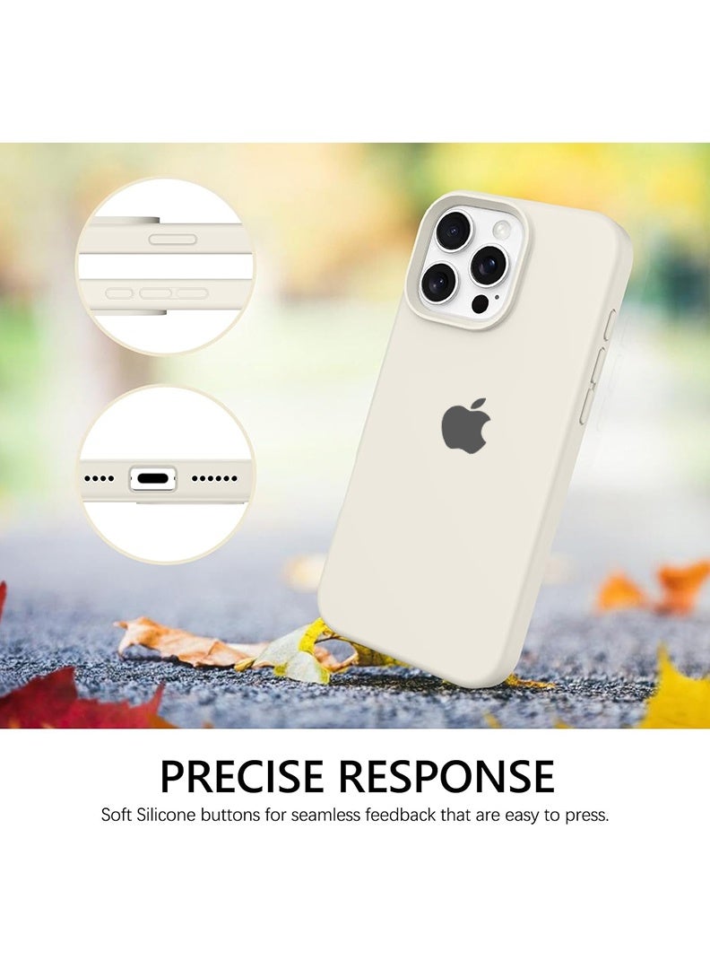 Case Up Apple iPhone 16 Pro Max 2024 Premium Soft Liquid Silicone Case Cover - Grey - Image 3