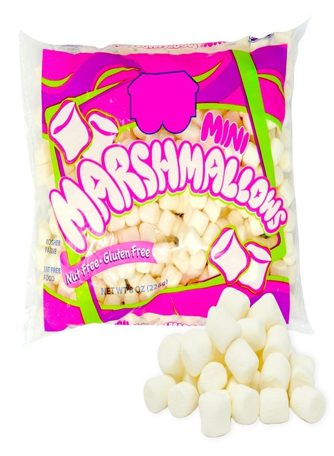 SNACKTERY Mini Marshmallows - Pack of 2 Bags (1 lb Total), White & Vanilla Flavored, Kosher, Nut-Free, Gluten-Free - Perfect for Baking, Cocoa, & Desserts - Image 1