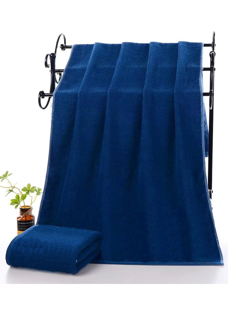 MAXQON Beach Towel - 100% Cotton 600 GSM Over Sized (90x180cm), Highly Absorbent Bath Sheet For Pool, Beach, Fitness, Sports, Yoga, Color-Blue  - Image 1