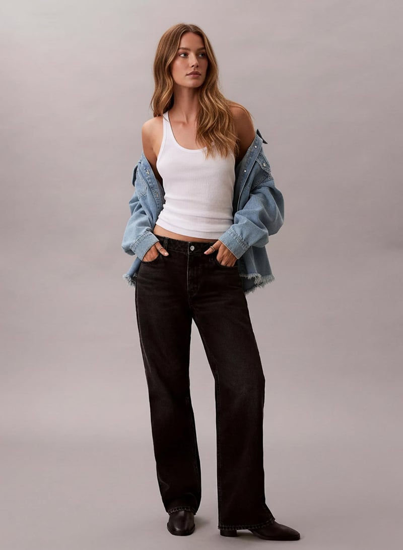 Dokotoo Women's Oversized Denim Jacket Casual Long Sleeve Denim Shirts Distresse Jean Jacket Fall Outfits 2025 Sky Blue Medium - Image 5
