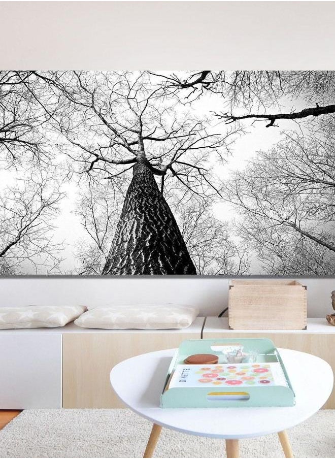 Generic - Forest View Art, Painting on Canvas, Landscape Art Canvas, Large Canvas, Tree Branch, Canvas Decor, Tree Branch Canvas Poster, handmade gift - Image 1