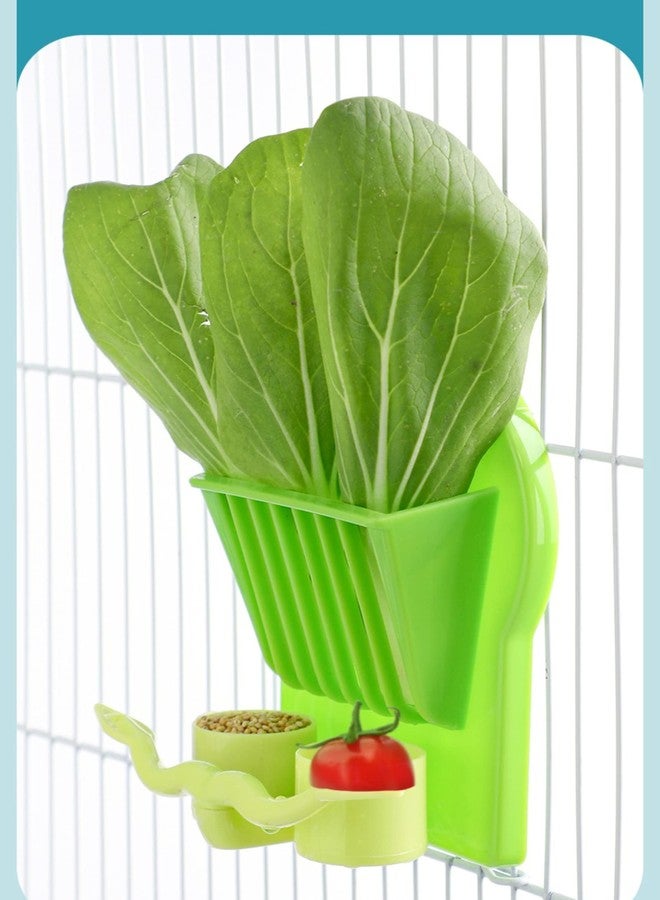 Barn Eleven Bird Parrot Feeder Cage Fruit Vegetable Holder Vegetable Rack Pet Food Hanging Feeder Parrot Fruit Hanging Containers for Cage - Image 3