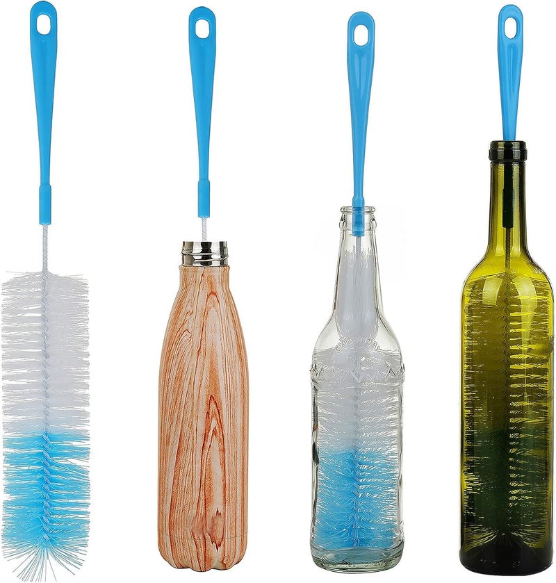 ALINK 17 inch Extra Long Bottle Cleaning Brush Cleaner for Washing Narrow Neck Beer/Wine/Thermos, Brewing Bottles, Hummingbird Feeder - Image 1